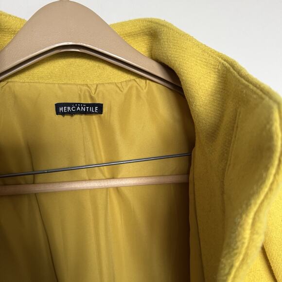 J. Crew Mustard Pea Coat for Women - Picture 9 of 10